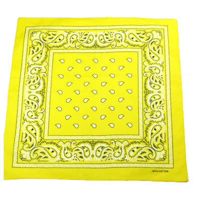 Zac's Alter Ego - Paisley Bandana - Geel/Wit